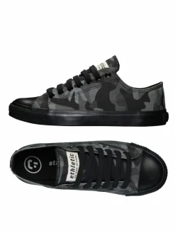 Ethletic Sneaker*Unisex Canvas Sneaker schwarz gemustert