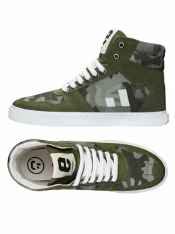 Ethletic Sneaker*Unisex Canvas Sneaker oliv gemustert