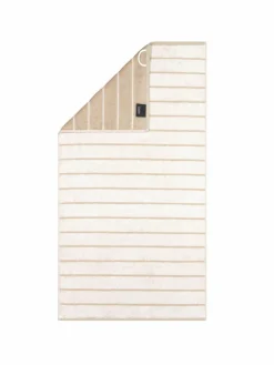 Cawö Heimtextilien*Unisex Duschtuch 1er Pack beige gestreift