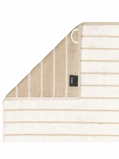 Cawö Heimtextilien*Unisex Duschtuch 1er Pack beige gestreift