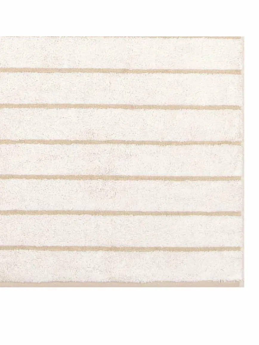 Cawö Heimtextilien*Unisex Duschtuch 1er Pack beige gestreift