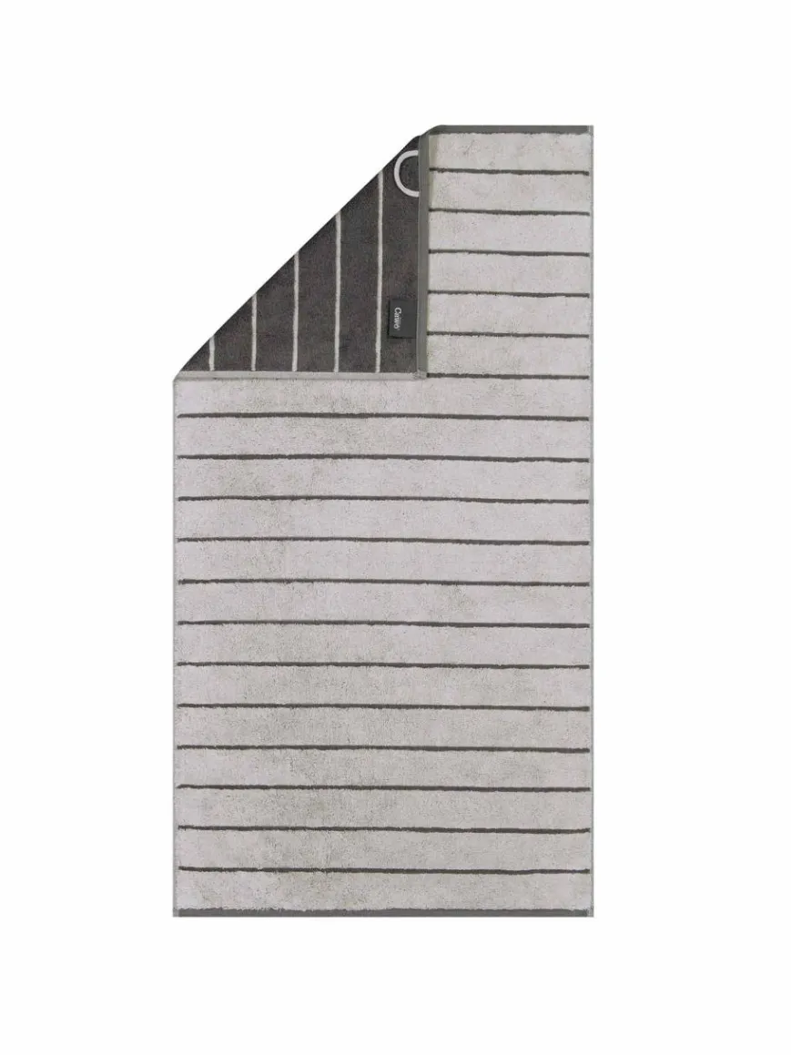 Cawö Heimtextilien*Unisex Duschtuch 1er Pack grau gestreift