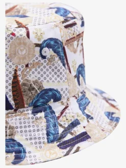 Carlo Colucci Mützen & Hüte*Unisex Fischerhut - Comelli weiß bedruckt