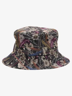 Carlo Colucci Mützen & Hüte*Unisex Fischerhut - Comelli schwarz bedruckt