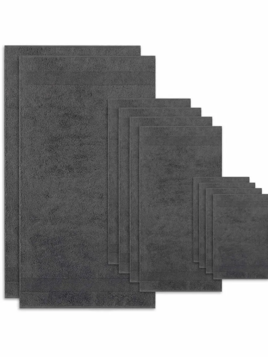 Villeroy & Boch Heimtextilien*Unisex Handtuch 1er Pack, 10er Pack grau uni