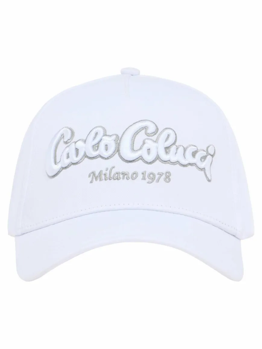 Carlo Colucci Mützen & Hüte*Unisex, Herren Baseball Cap - Egli weiß uni