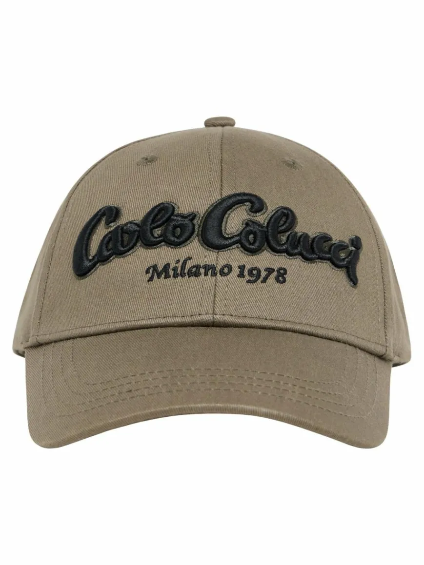 Carlo Colucci Mützen & Hüte*Unisex, Herren Baseball Cap - Elezi oliv uni