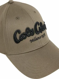 Carlo Colucci Mützen & Hüte*Unisex, Herren Baseball Cap - Elezi oliv uni