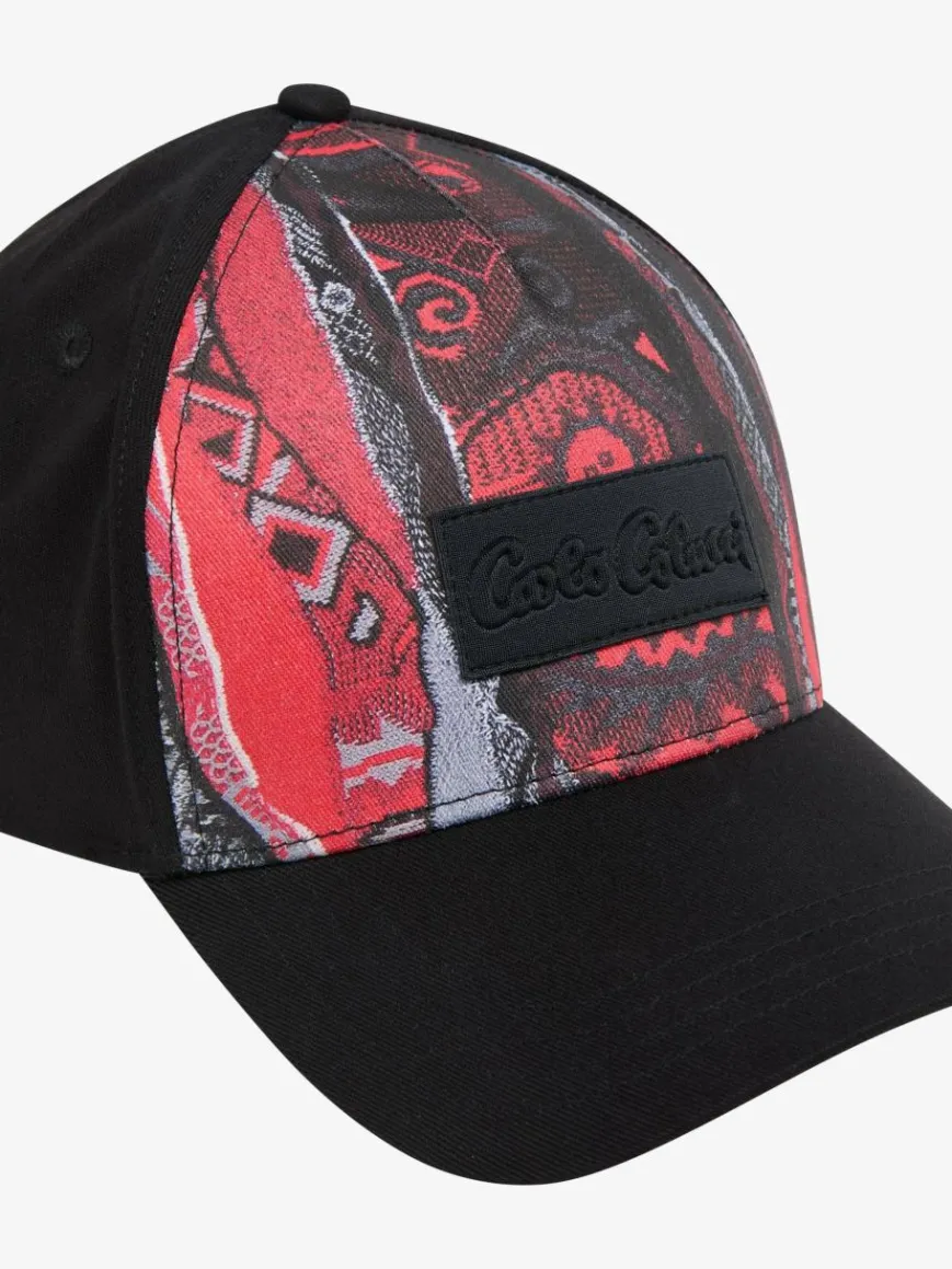 Carlo Colucci Mützen & Hüte*Unisex, Herren Baseball Cap - Deanesi rot gemustert
