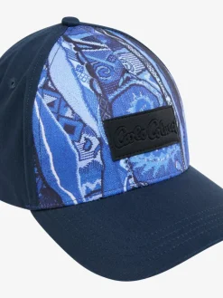 Carlo Colucci Mützen & Hüte*Unisex, Herren Baseball Cap - Deanesi blau gemustert