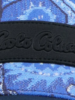 Carlo Colucci Mützen & Hüte*Unisex, Herren Baseball Cap - Deanesi blau gemustert