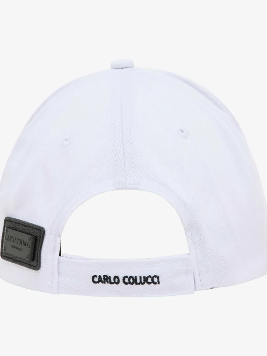Carlo Colucci Mützen & Hüte*Unisex, Herren Baseball Cap - Colzani weiß uni