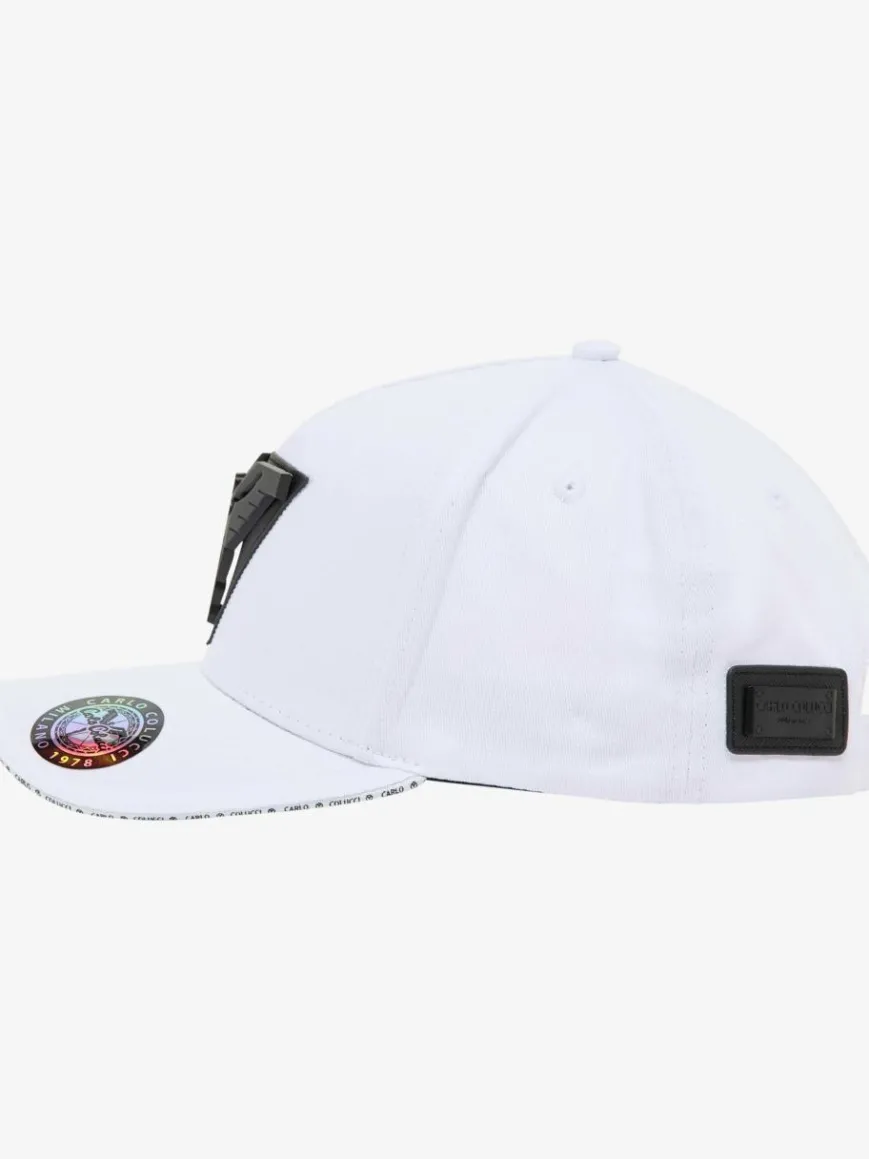 Carlo Colucci Mützen & Hüte*Unisex, Herren Baseball Cap - Colzani weiß uni
