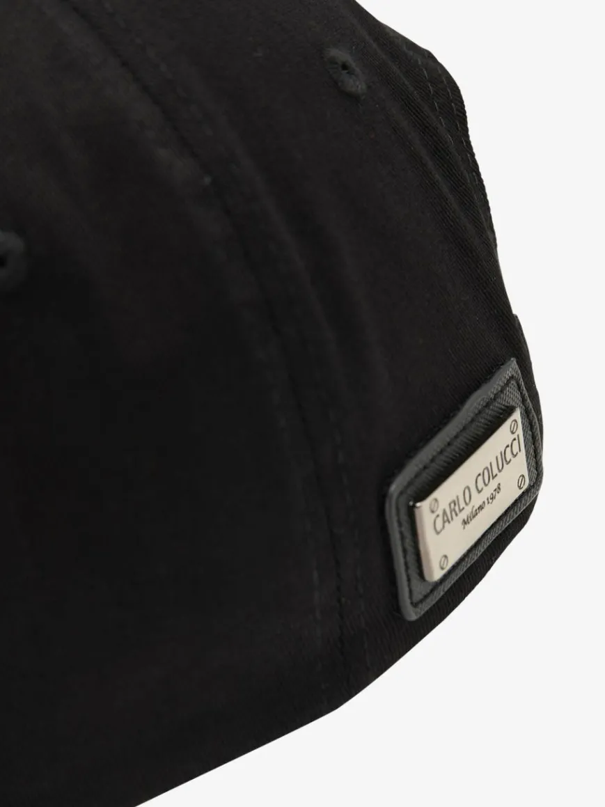 Carlo Colucci Mützen & Hüte*Unisex, Herren Snapback Cap - Colz schwarz uni
