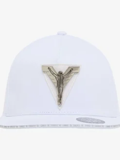 Carlo Colucci Mützen & Hüte*Unisex, Herren Snapback Cap - Comai weiß uni