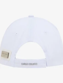 Carlo Colucci Mützen & Hüte*Unisex, Herren Snapback Cap - Comai weiß uni