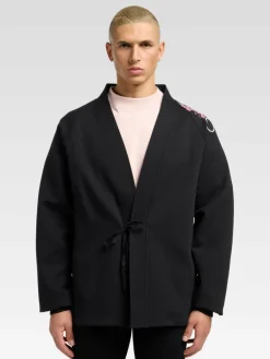 Carlo Colucci Sweatshirts & Sweatjacken*Unisex, Herren Sweatjacke - Dusini schwarz gemustert