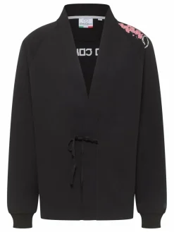 Carlo Colucci Sweatshirts & Sweatjacken*Unisex, Herren Sweatjacke - Dusini schwarz gemustert