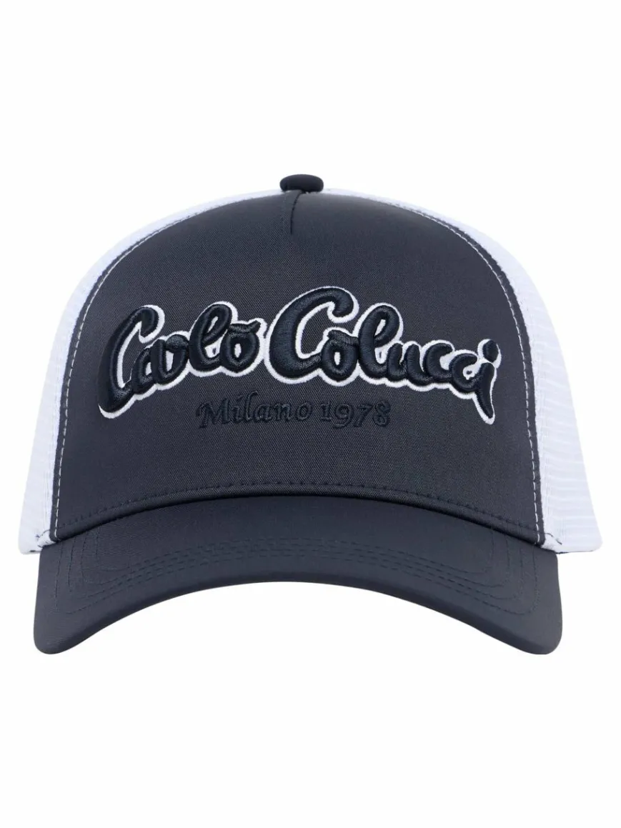 Carlo Colucci Mützen & Hüte*Unisex, Herren Trucker Cap - Dujanic weiß uni