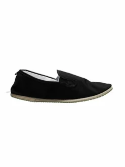 Ethletic Slipper*Unisex Kung Fu Slipper schwarz gemustert