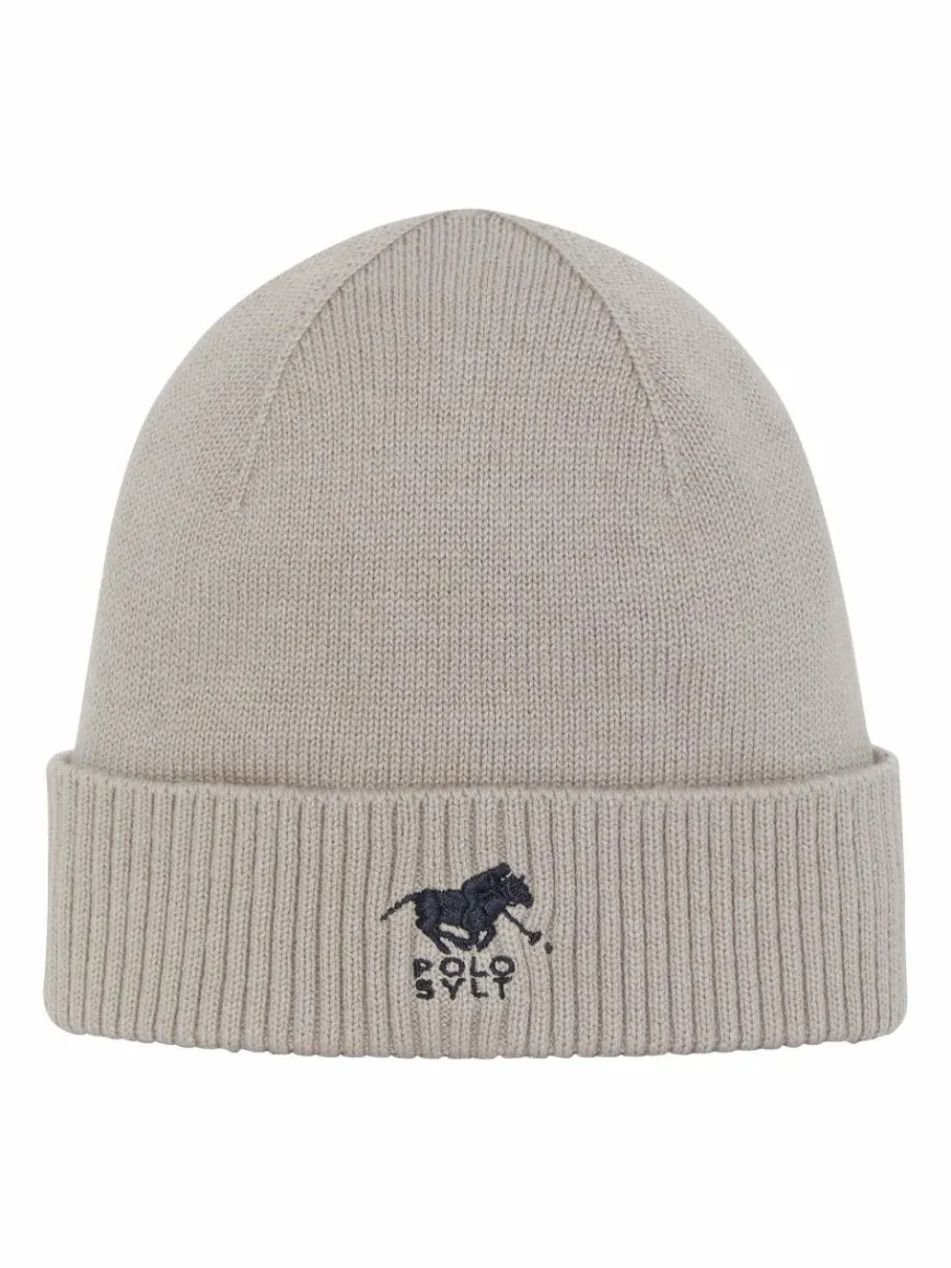 Polo Sylt Mützen & Hüte*Unisex Mütze beige hellgrau bedruckt