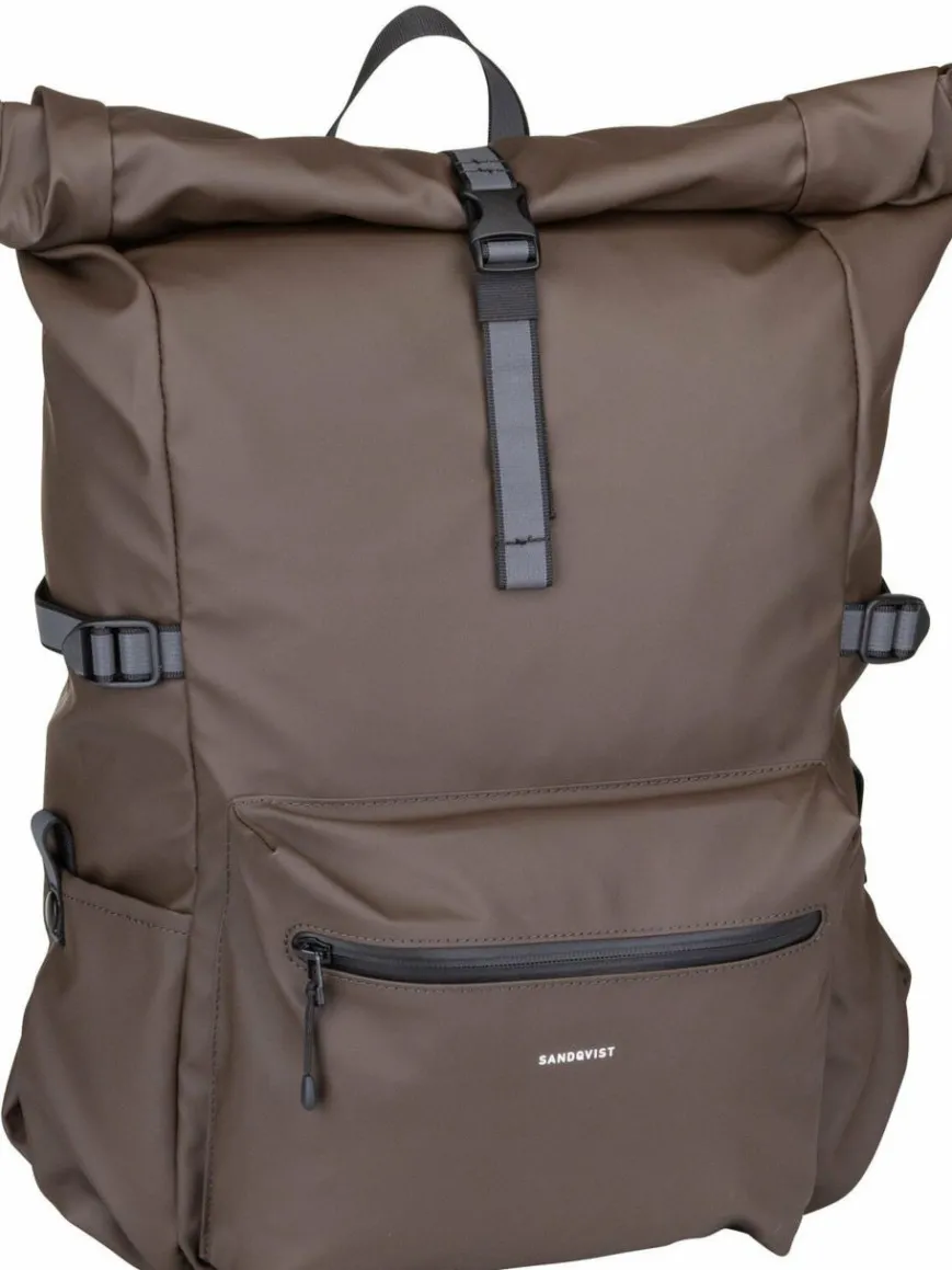 Sandqvist Taschen & Rucksäcke*Unisex Rucksack - Ruben 2.0 Rolltop braun uni