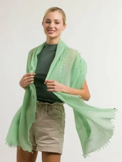 Fraas Schals & Tücher*Unisex Schal grün uni