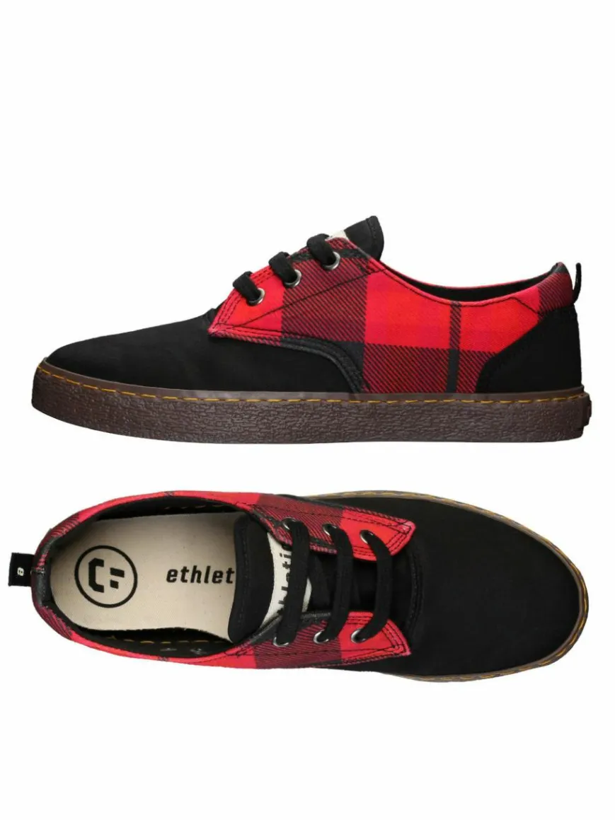 Ethletic Sneaker*Unisex Sneaker rot kariert