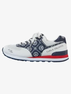 Carlo Colucci Sneaker*Unisex Sneaker - Dal Molin blau gemustert