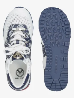 Carlo Colucci Sneaker*Unisex Sneaker - Dal Molin blau gemustert