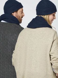 Polo Sylt Mützen & Hüte*Unisex Strickmütze blau bedruckt