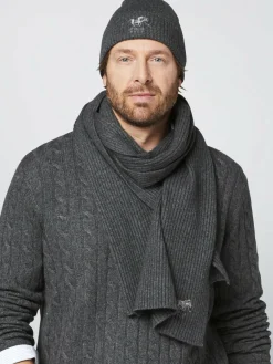 Polo Sylt Mützen & Hüte*Unisex Strickmütze grau bedruckt