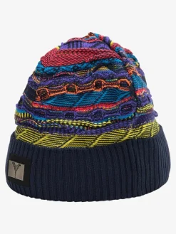 Carlo Colucci Mützen & Hüte*Unisex Strickmütze - Conciauro blau gemustert