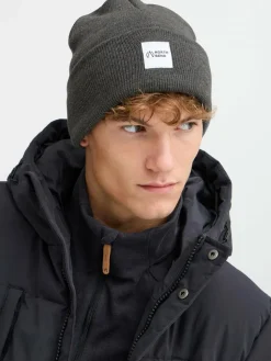 North Bend Mützen & Hüte*Unisex Strickmütze - NBLou grau bedruckt