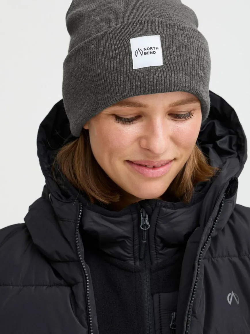 North Bend Mützen & Hüte*Unisex Strickmütze - NBLou grau bedruckt