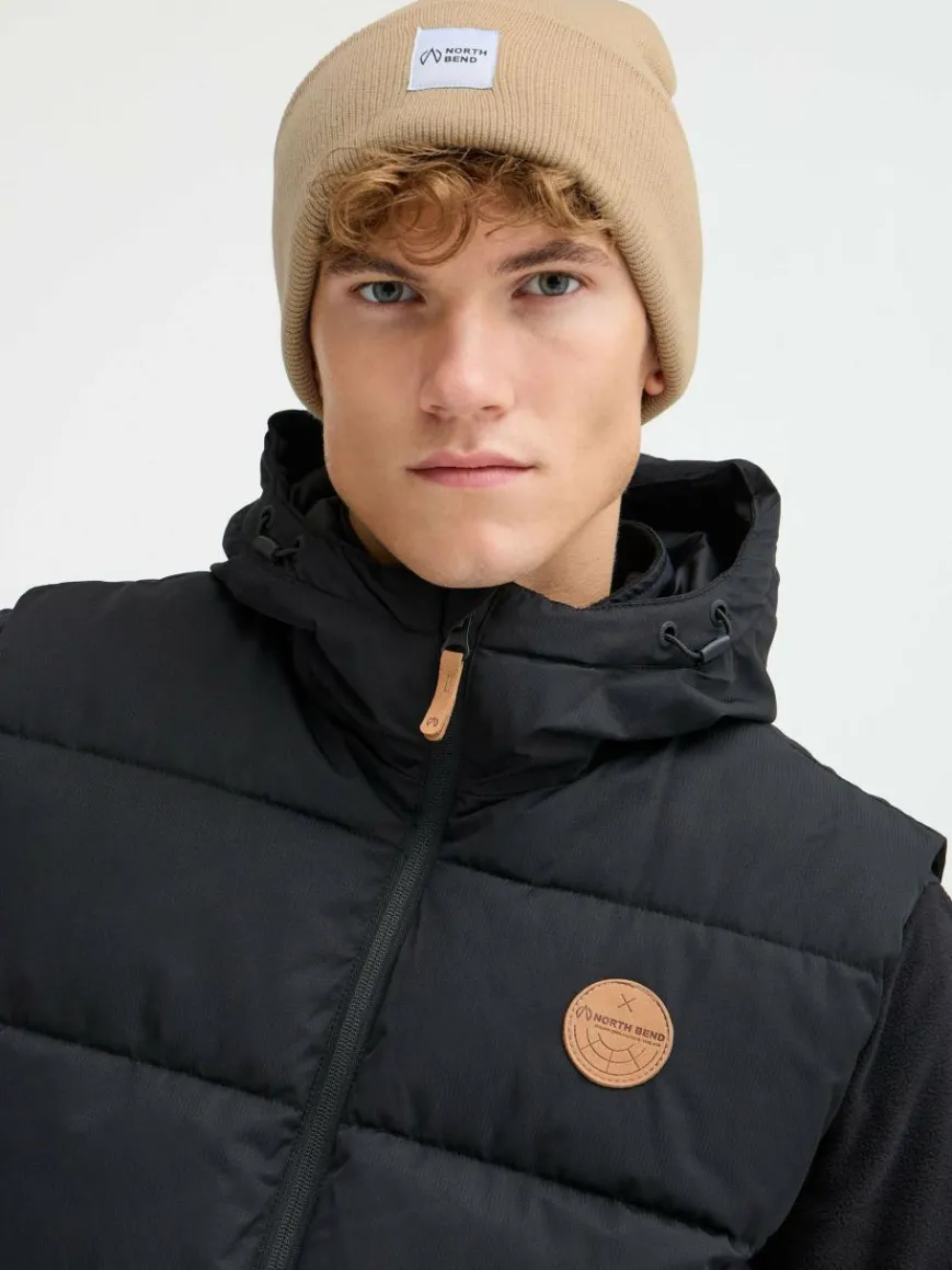 North Bend Mützen & Hüte*Unisex Strickmütze - NBLou beige bedruckt