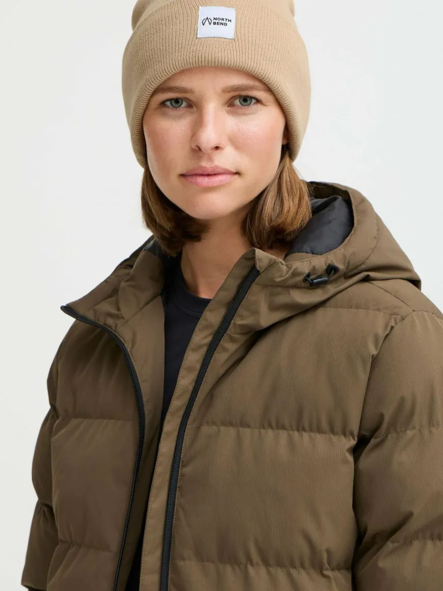 North Bend Mützen & Hüte*Unisex Strickmütze - NBLou beige bedruckt