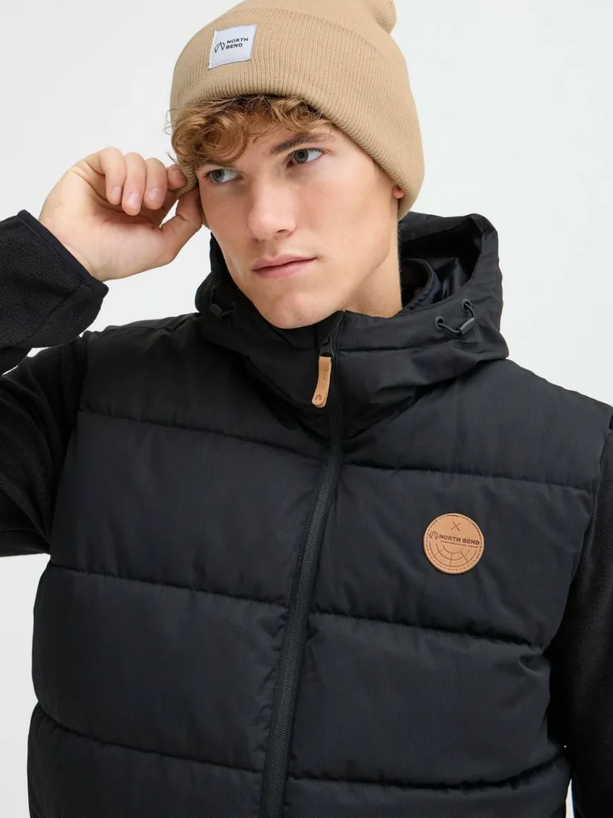 North Bend Mützen & Hüte*Unisex Strickmütze - NBLou beige bedruckt