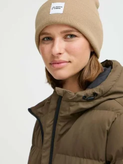 North Bend Mützen & Hüte*Unisex Strickmütze - NBLou beige bedruckt