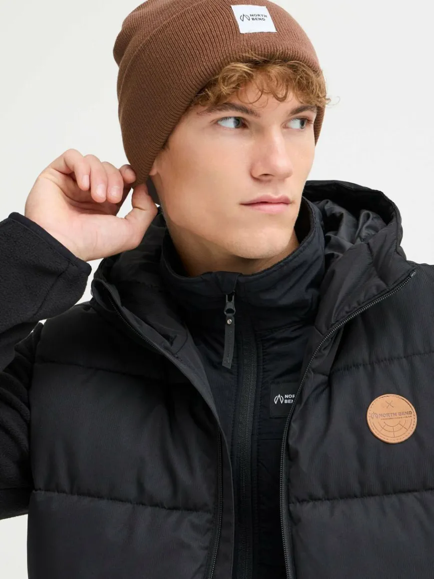 North Bend Mützen & Hüte*Unisex Strickmütze - NBLou braun bedruckt