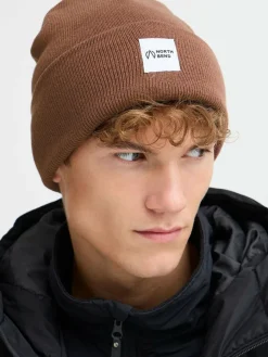 North Bend Mützen & Hüte*Unisex Strickmütze - NBLou braun bedruckt