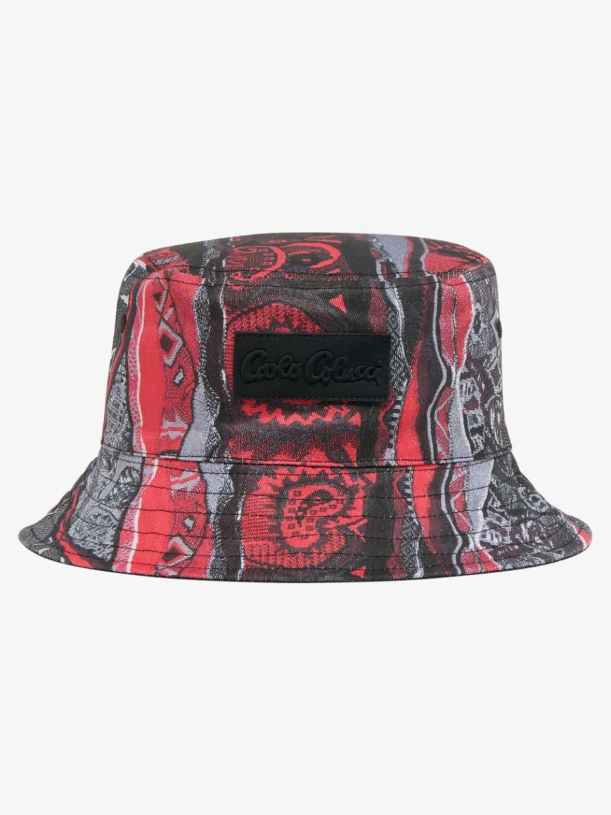 Carlo Colucci Mützen & Hüte*Unisex Wendehut - Decassian rot gemustert